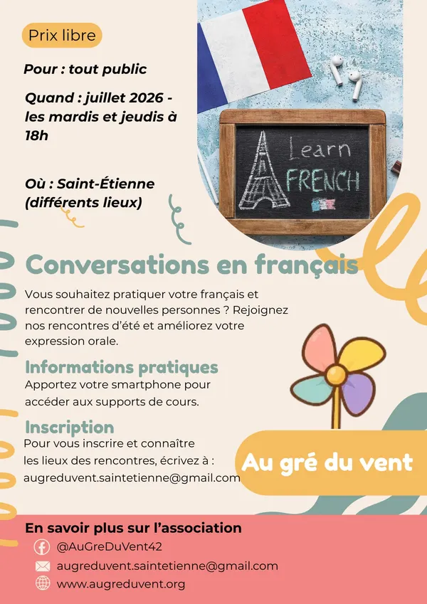 Flyer des conversations en français